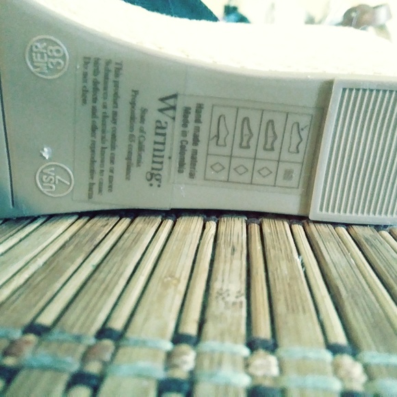 MAKERS BLACK CANVAS JUTE WEDGE SLIP ON SANDAL, 7 - Picture 4 of 4